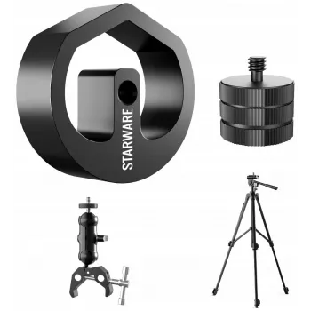 STARWARE Tripod Mount Adapter mit 1/4 Zoll und 3/8 Zoll Gewinde für Starlink Mini / M62