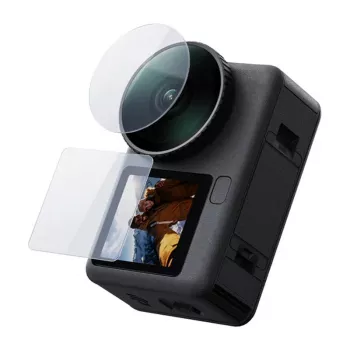 TELESIN Tempered Glass Set für DJI Osmo Action 6 (2x Linse + Bildschirm)