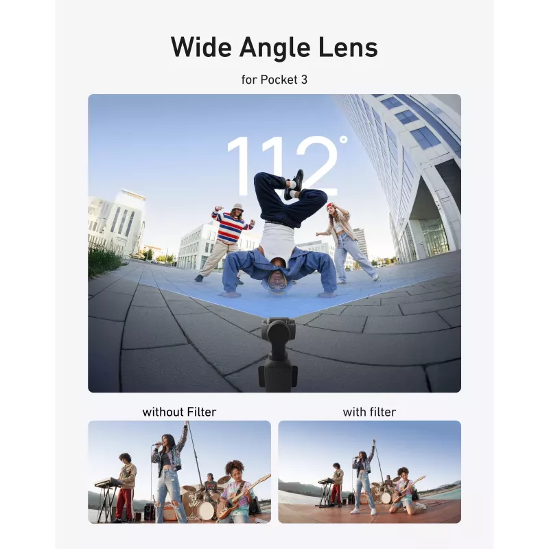 Telesin S5-FLT-48-TDJ Weitwinkelobjektiv für DJI Osmo Pocket 3