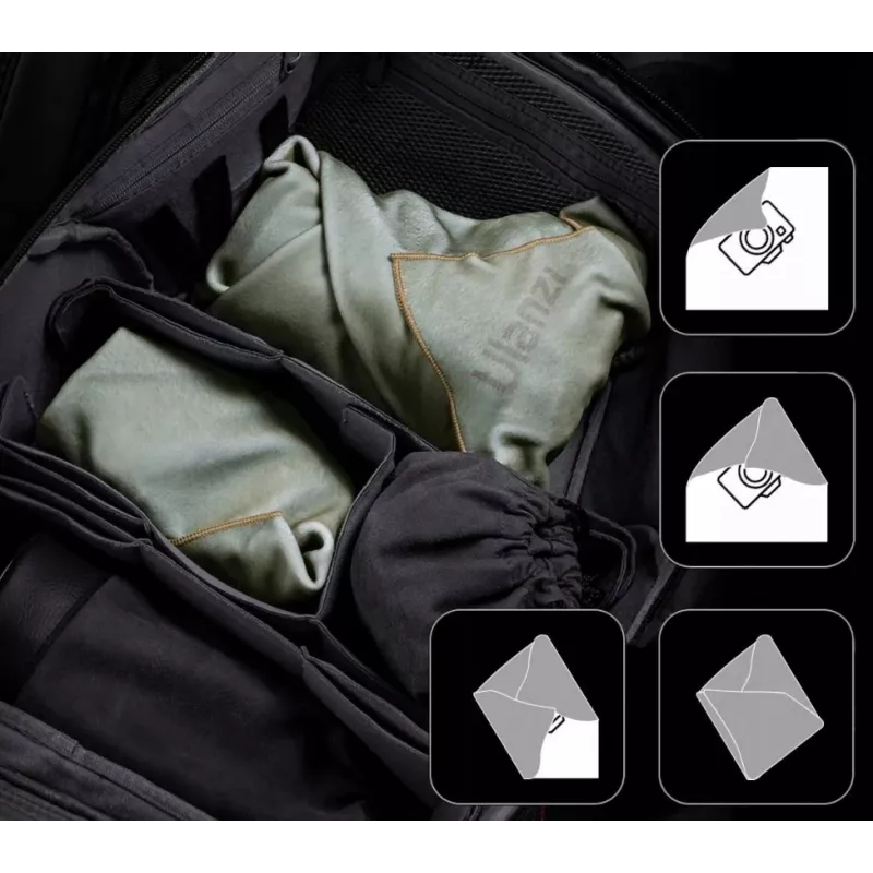 Ulanzi CM009 Universal Camera Lens Pouch / Case / Storage Bag – Schwarz, EVA Hard Shell, stoßfest, staubdicht, spritzwassergeschützt