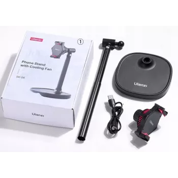 Ulanzi SK-06 Magnetischer Handy-Kühler Lüfter - Halbleiterkühlung, MagSafe-kompatibel, USB-C, Schwarz