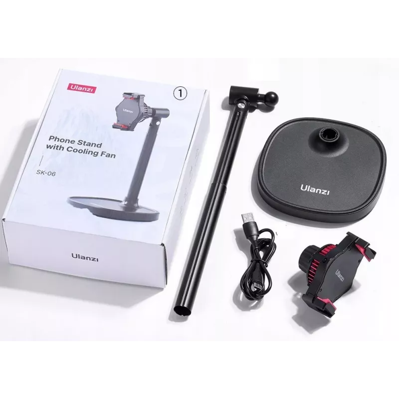 Ulanzi SK-06 Magnetischer Handy-Kühler Lüfter - Halbleiterkühlung, MagSafe-kompatibel, USB-C, Schwarz