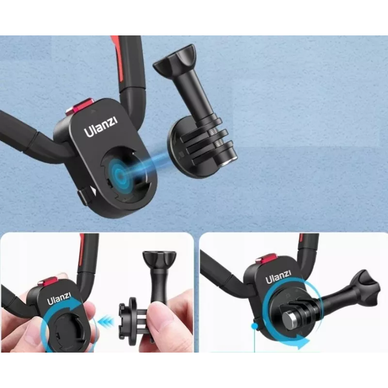 Ulanzi T011GBB1 Flexible Neck Mount für GoPro / SJCAM / Xiaomi / DJI / Insta360