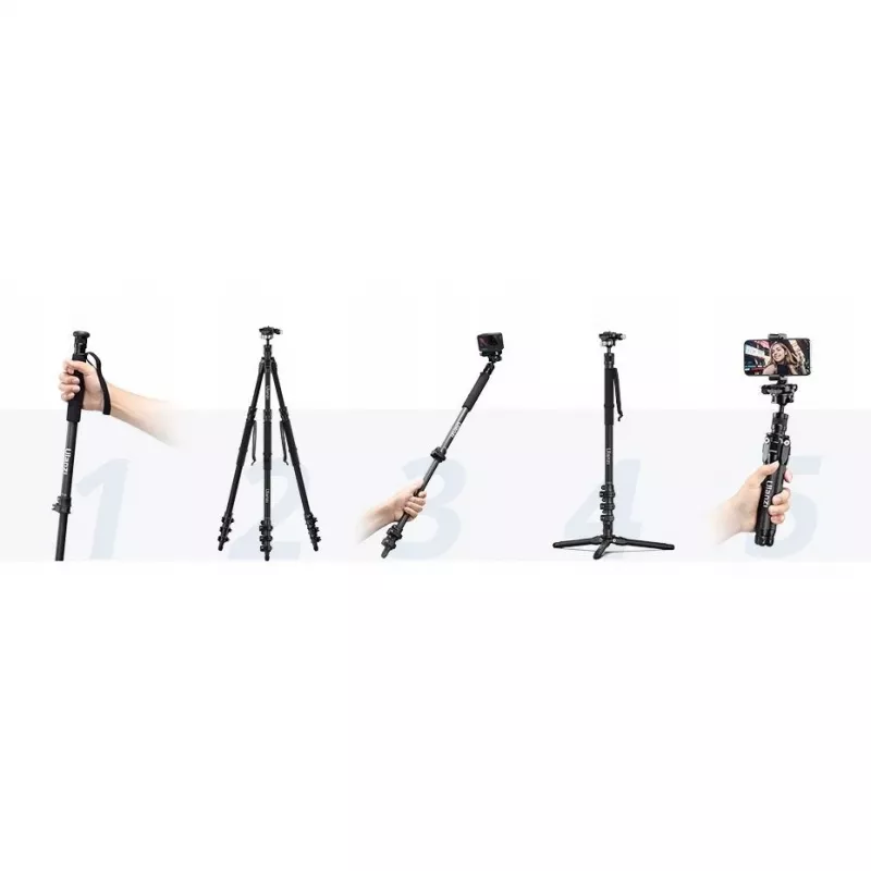 Ulanzi TT35 T068 5-in-1 Professionelles Fotostativ 146cm Carbon
