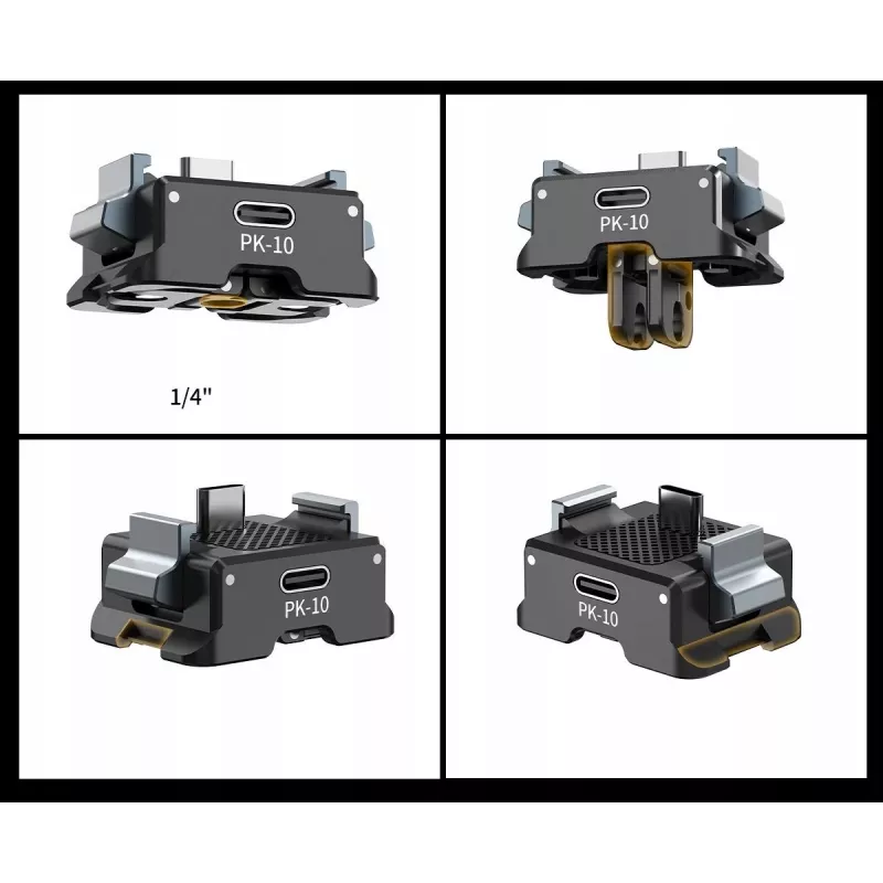 Ulanzi PK-10 Adapter für DJI Osmo Pocket 3 - 1/4 inch Arca-Swiss GoPro Halterung
