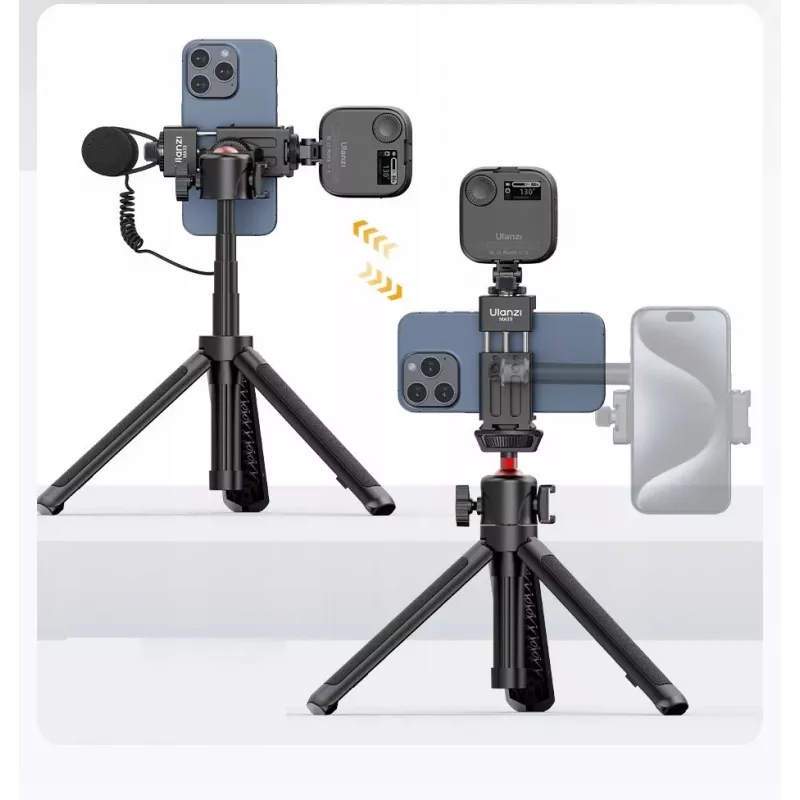 Ulanzi MA33 Phone Holder mit 2x Cold Shoe Mounts und Arca-Swiss Basis