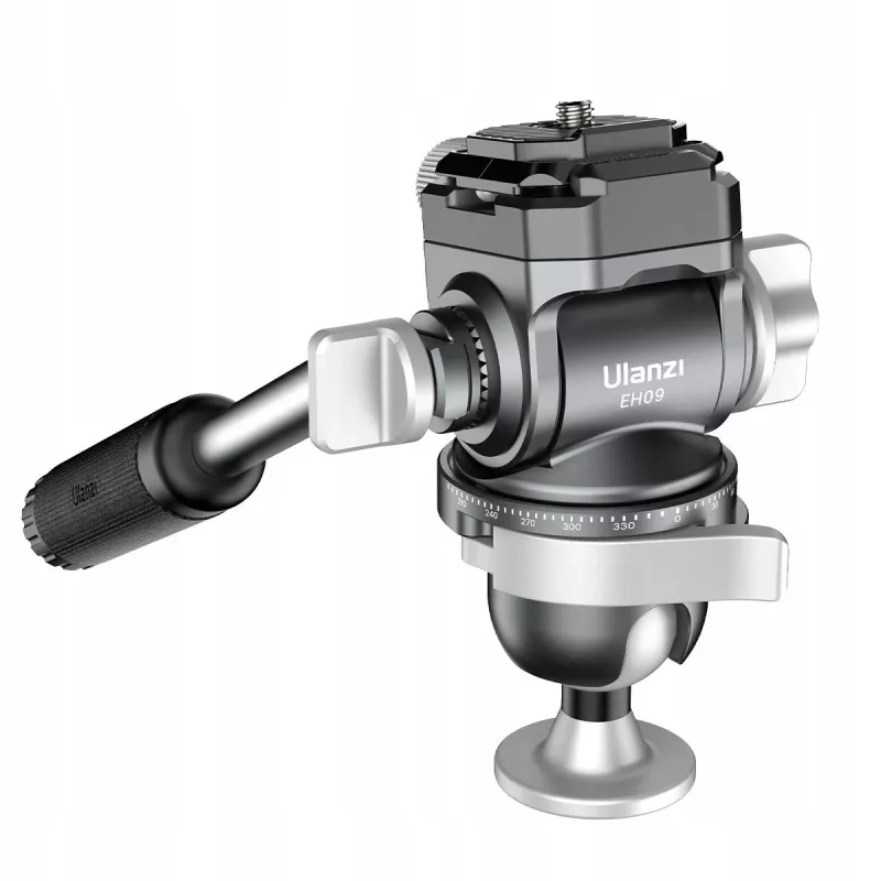 ULANZI EH09 360° Panoramic Fluid Video Head, Arca-Swiss, 5kg Load Capacity, 1/4 inch-20 & 3/8 inch-16