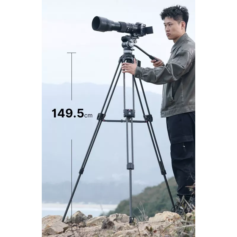 ULANZI T047 Professionelles Video-Stativsystem 25kg Belastung 149,5cm Höhe 75mm Schale