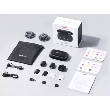Ulanzi A30 Tiny Wireless Audio Transmission Set - USB-C, Schwarz