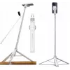 Ulanzi TT88 Selfie Stick Stativ mit Bluetooth-Fernauslöser und Fülllicht, Weiß