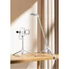 Ulanzi TT88 Selfie Stick Stativ mit Bluetooth-Fernauslöser und Fülllicht, Weiß