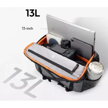 ULANZI SU02 Sling Crossbody Kameratasche für spiegellose Kamera, Drohne, Actionkamera - Schwarz