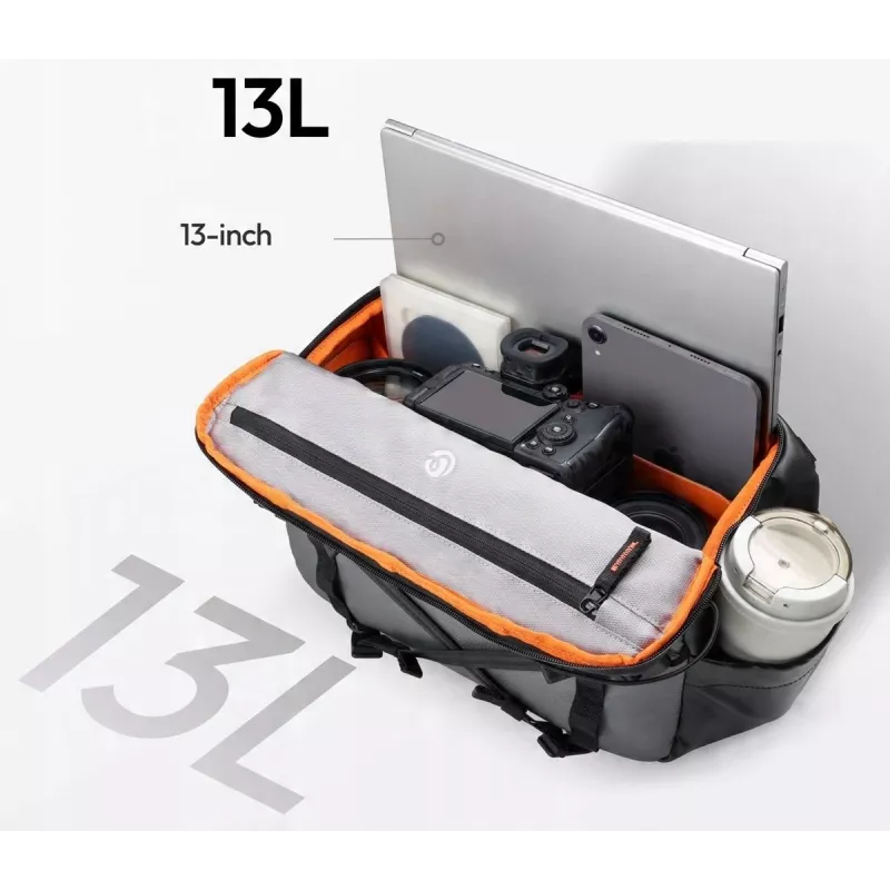 ULANZI SU02 Sling Crossbody Kameratasche für spiegellose Kamera, Drohne, Actionkamera - Schwarz