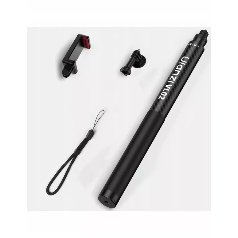 Ulanzi VL02 Carbon Fiber Selfie Stick / Monopod 2.7m mit Handyhalter und GoPro-Adapter