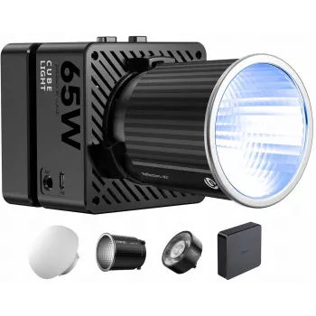 Ulanzi EC65 65W COB LED Video Light Studio Lamp mit Bowens Mount, 2700K-6500K, CRI≥95, TLCI≥96, Bluetooth App-Steuerung
