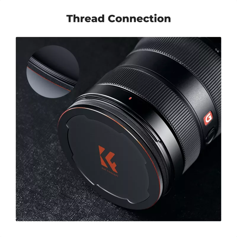 K&F Concept M-Cap Magnetischer Objektivdeckel 95mm Schwarz