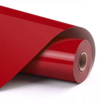 LOKLIK Basic Heat Transfer Vinyl - Rot - 30,5 x 180 cm (12 Zoll x 6 Fuß)