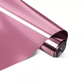LOKLIK Permanent selbstklebende Vinylfolie Spiegel-Metallic Silber 30x180 cm