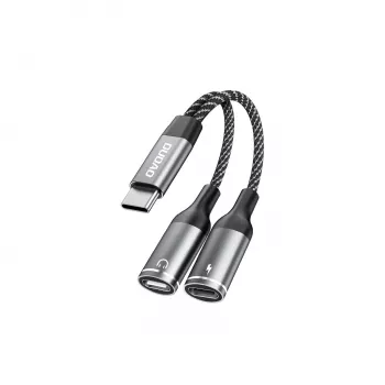 Dudao L13C+ 2-in-1 USB-C auf USB-C Adapter mit Audio und Laden