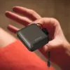 Dudao K22+ Ultra-Compact Power Bank 10000mAh 22.5W USB-C mit Lanyard/Kabel - Grau