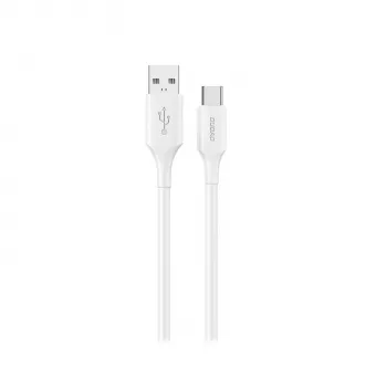 Dudao L2S USB-A auf USB-C 30W 2m Weiß Lade- und Datenkabel