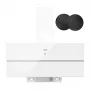 ISEASY TV1390D4-CC-I2 Wandhaube 90cm 750m³/h Edelstahl Schwarzglas