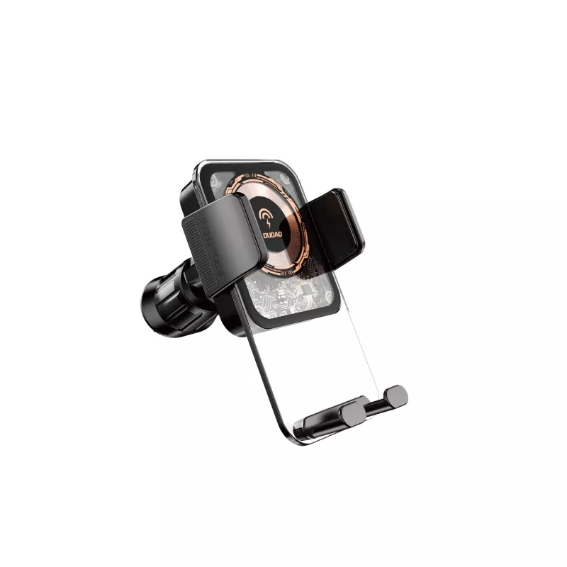 Dudao F19 Handyhalterung fürs Auto mit kabellosem Ladegerät 15W - Schwarz