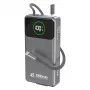 Powerbank Dudao K31 Pro 45W 20000mAh mit integriertem ausziehbarem USB-C-Kabel - Grau
