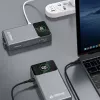 Powerbank Dudao K31 Pro 45W 20000mAh mit integriertem ausziehbarem USB-C-Kabel - Grau