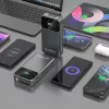 Powerbank Dudao K31 Pro 45W 20000mAh mit integriertem ausziehbarem USB-C-Kabel - Grau