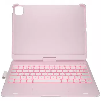 Typecase Flexbook Touch Abnehmbare Tastatur-Folio-Hülle für iPad Air 11 M2 2024 / M3 2025 / M4 2026, Hellrosa