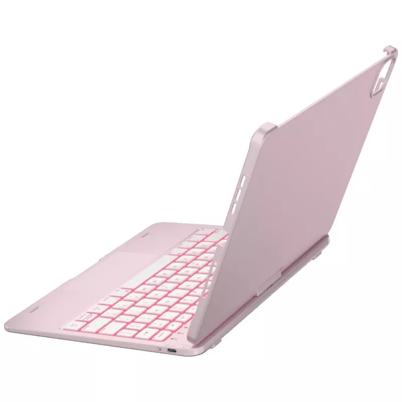 Typecase Flexbook Touch Abnehmbare Tastatur-Folio-Hülle für iPad Air 11 M2 2024 / M3 2025 / M4 2026, Hellrosa
