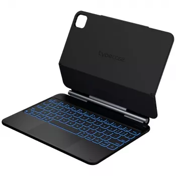 Typecase Edge Keyboard Case für iPad Air 11 M2 2024 / M3 2025 / M4 2026, Carbon Fiber, Schwarz