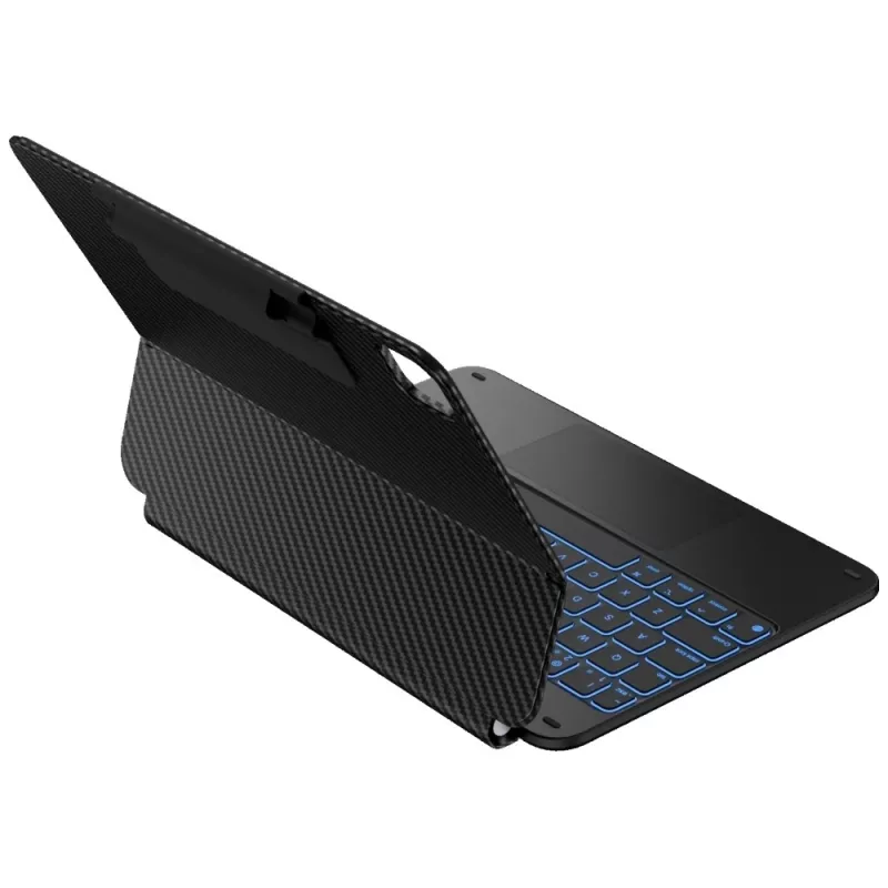 Typecase Edge Keyboard Case für iPad Air 11 M2 2024 / M3 2025 / M4 2026, Carbon Fiber, Schwarz