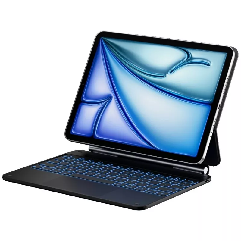 Typecase Edge Keyboard Case für iPad Air 11 M2 2024 / M3 2025 / M4 2026, Carbon Fiber, Schwarz