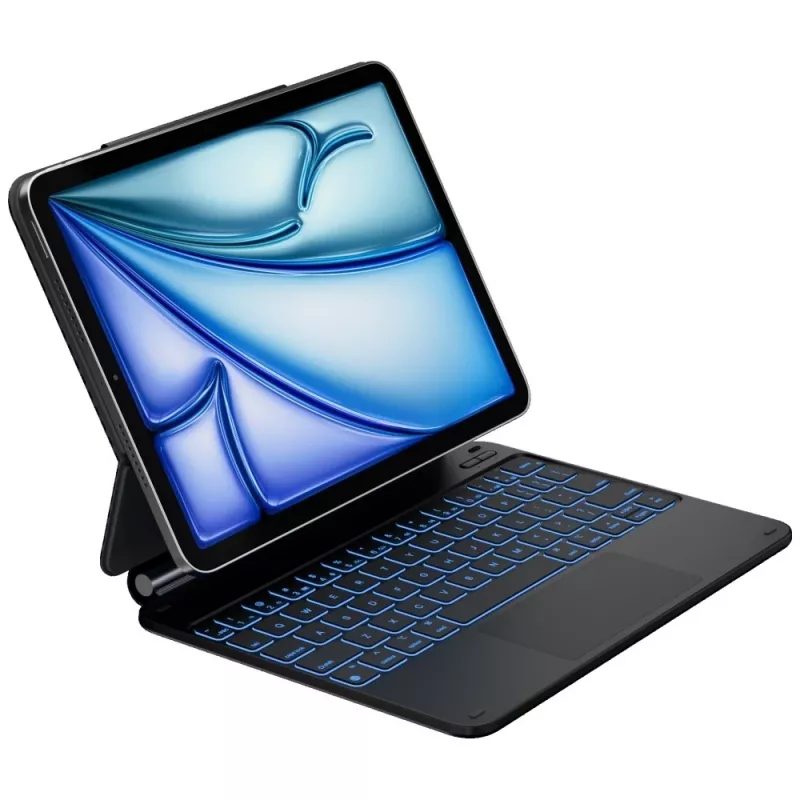 Typecase Edge Keyboard Case für iPad Air 11 M2 2024 / M3 2025 / M4 2026, Carbon Fiber, Schwarz