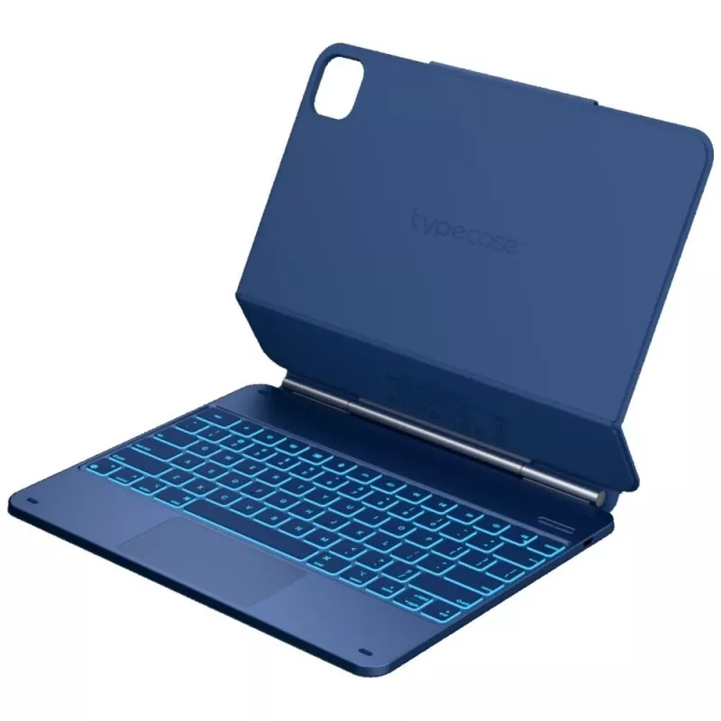 Typecase Edge Keyboard Case für iPad Air 13 M2 2024 / M3 2025 / M4 2026, Pazifikblau
