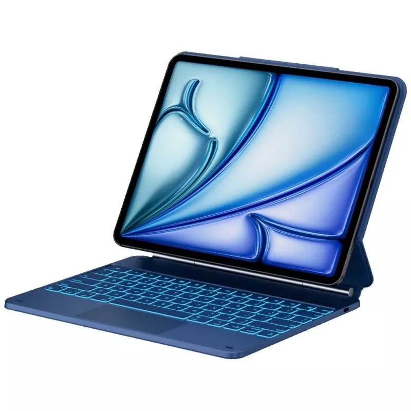 Typecase Edge Keyboard Case für iPad Air 13 M2 2024 / M3 2025 / M4 2026, Pazifikblau