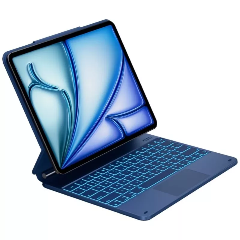 Typecase Edge Keyboard Case für iPad Air 13 M2 2024 / M3 2025 / M4 2026, Pazifikblau