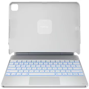 Typecase Edge + Tastatur-Case für iPad Air 13 M2 2024 / M3 2025 / M4 2026, Weiß
