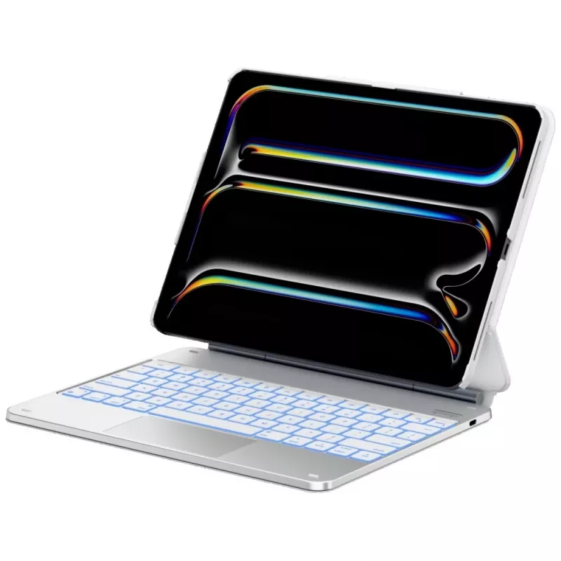 Typecase Edge + Tastatur-Case für iPad Air 13 M2 2024 / M3 2025 / M4 2026, Weiß