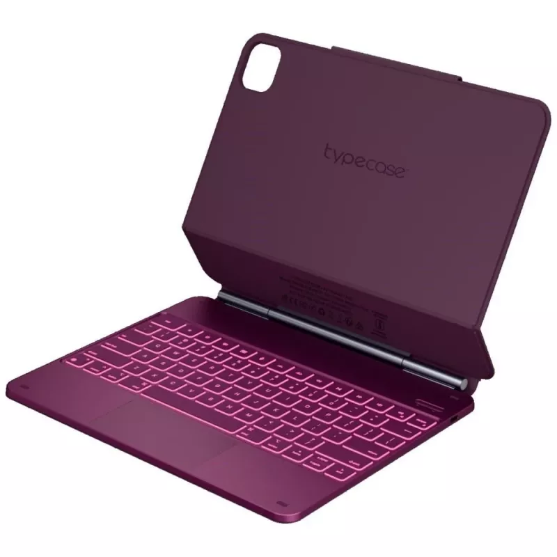 Typecase Edge Tastaturhülle für iPad Air 13 2024/2025, Himbeerrot