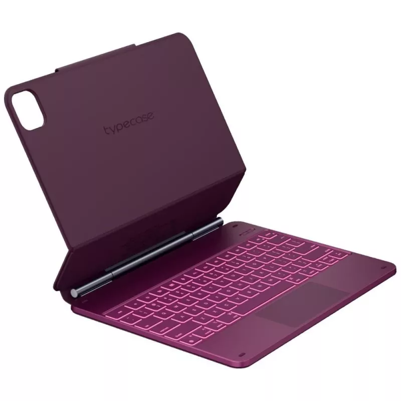 Typecase Edge Tastaturhülle für iPad Air 13 2024/2025, Himbeerrot