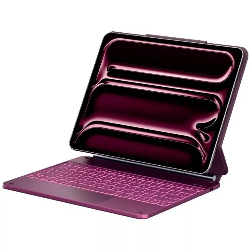 Typecase Edge Tastaturhülle für iPad Air 13 2024/2025, Himbeerrot