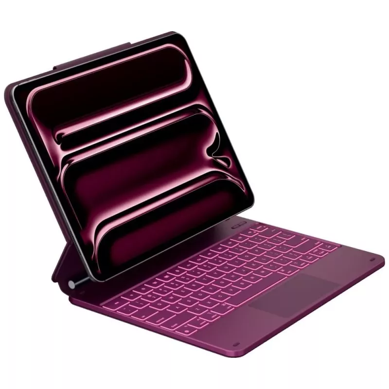 Typecase Edge Tastaturhülle für iPad Air 13 2024/2025, Himbeerrot