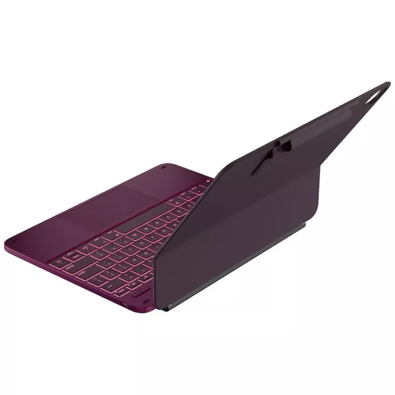 Typecase Edge Keyboard Case für iPad Pro 13 2024/2025, Himbeerrot