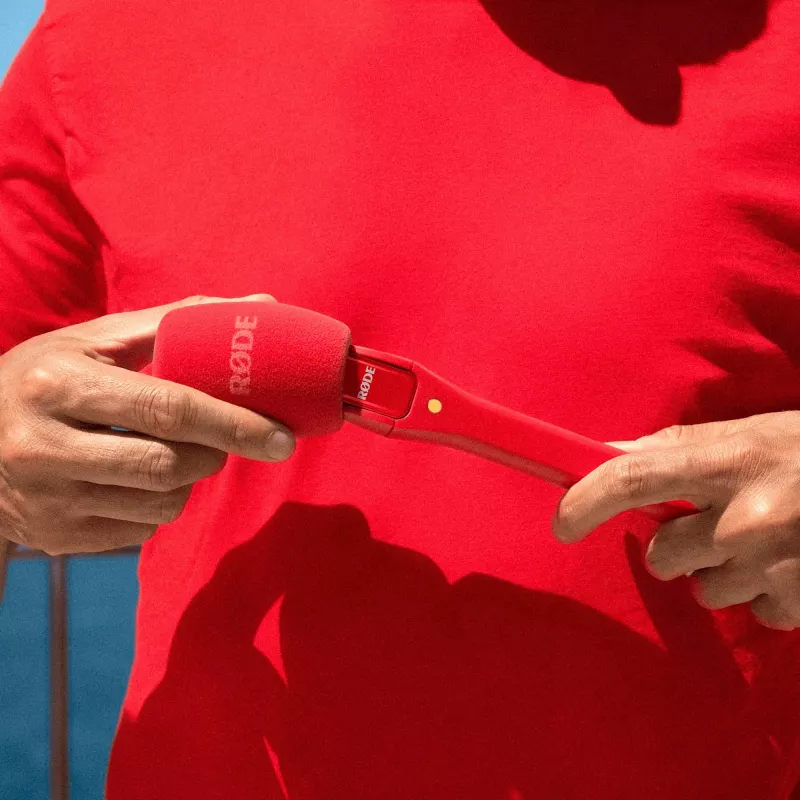 RØDE Interview Micro Handheld Adapter für Wireless GO (Rot)