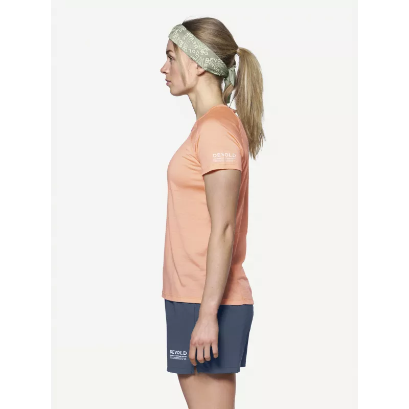 Devold Endurance Merino 130 Tee - Sunrise - Größe S - Damen-Baselayer T-Shirt