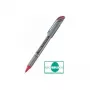 Pentel BL27-BX Liquid Gel Pen - Silber - Rot - 0,7 mm - 0,35 mm - Metallgehäuse - Einziehbar