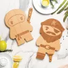 OTOTO Ninja Board Schneidebrett & Messer-Set - Schwarz